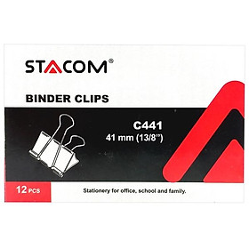 KẸP BƯỚM ĐEN 51MM STACOM C451