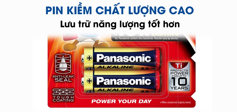 Pin AA 2 Panasonic LR6T/2B-V (Pin tiểu)