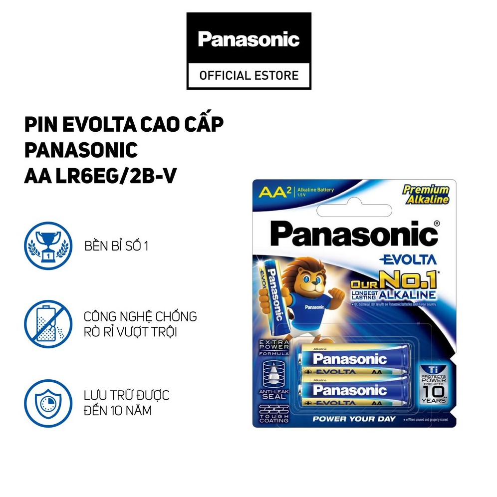 Pin AA Panasonic Evolta LR6EG-2B vỉ 2 viên